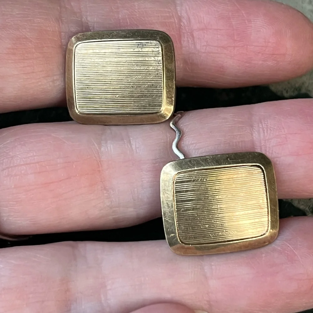Art Deco 835 Sterling Silver Cufflinks